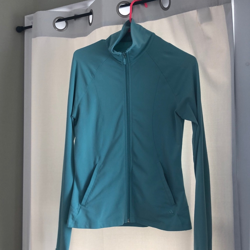 Adidas teal track jacket Climalite